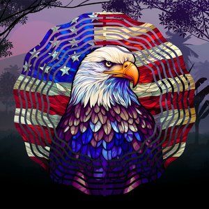 Beautiful 10" American Eagle Wind Spinner Windspinner Made to last many years